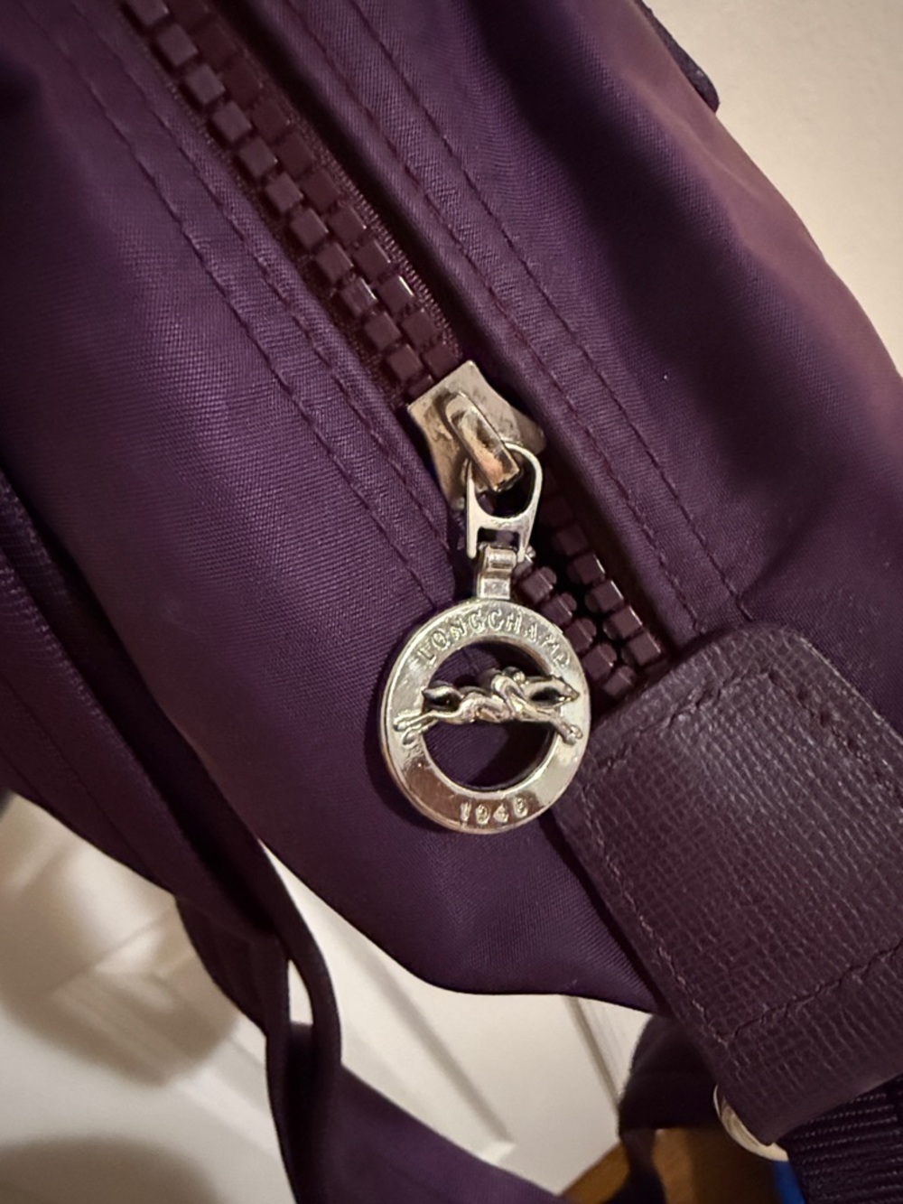 Longchamp Plum Le Pliage Neo Nylon Crossbody Handbag - Picture 4 of 8